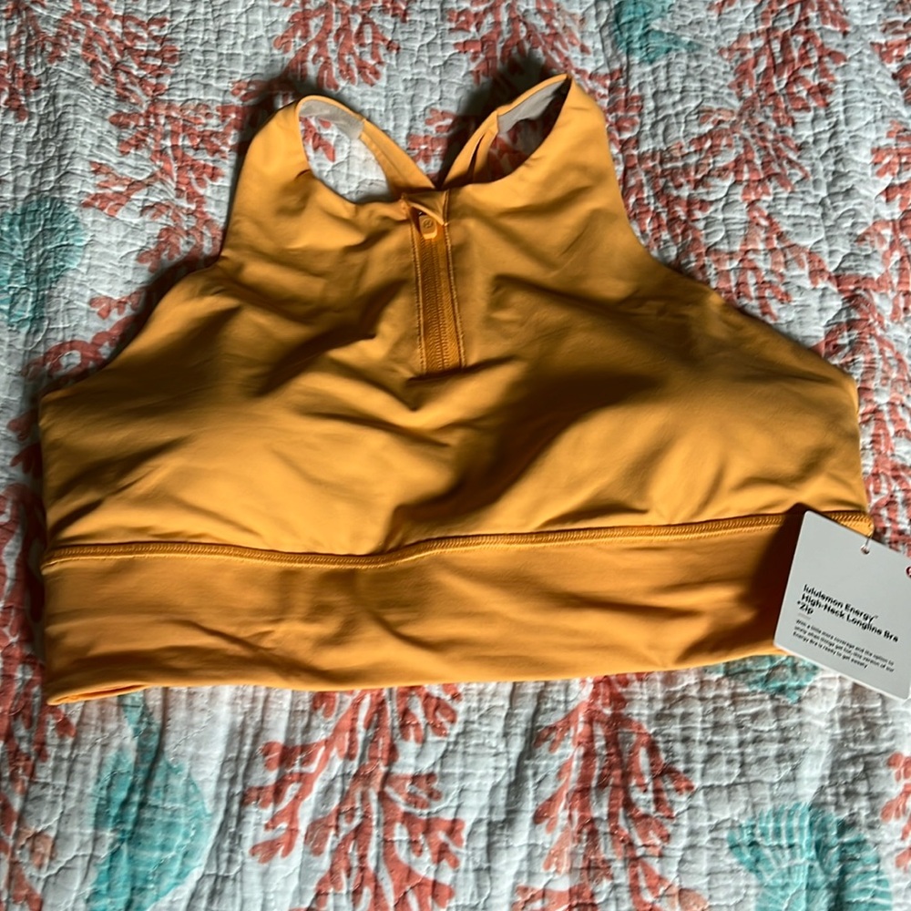 NEW LULULEMON ENERGY HIGHNECK LONGLINE BRA ZIP (10)